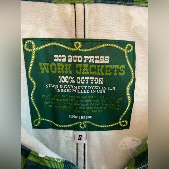 Big Bud Press— Lucky work jacket size Small NWT - Picture 4 of 10